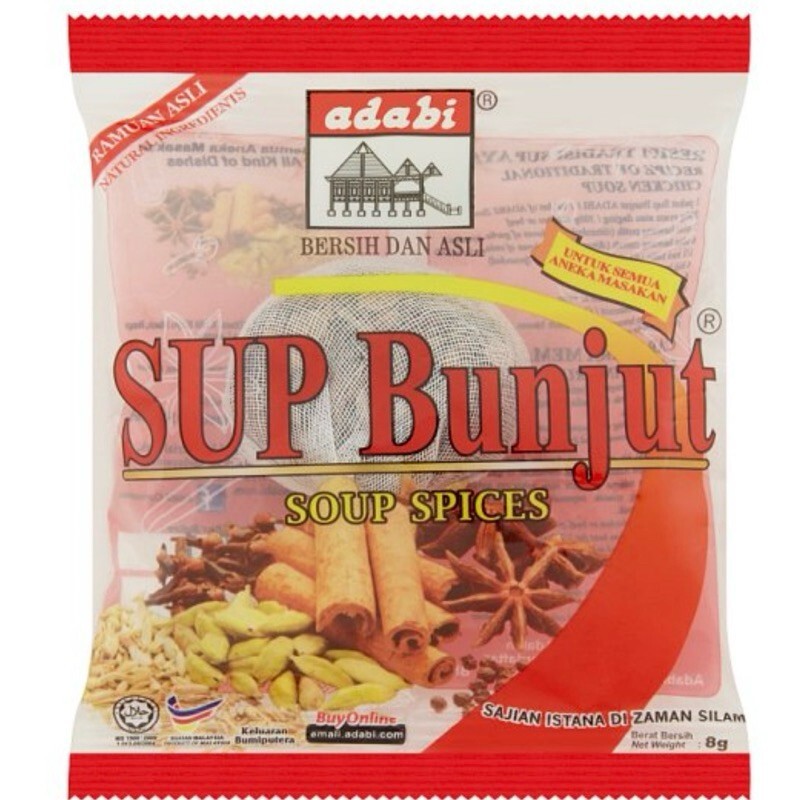 24 X 8G ADABI SUP BUNJUT Easy To Cook Soup Spices Flavourful Soup 2 sets Halal