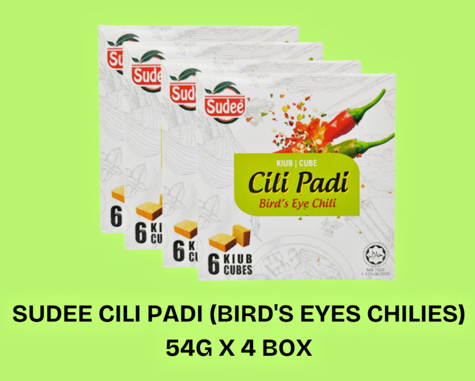 SUDEE CILI PADI (BIRD’S EYES CHILIES) X 4 BOX