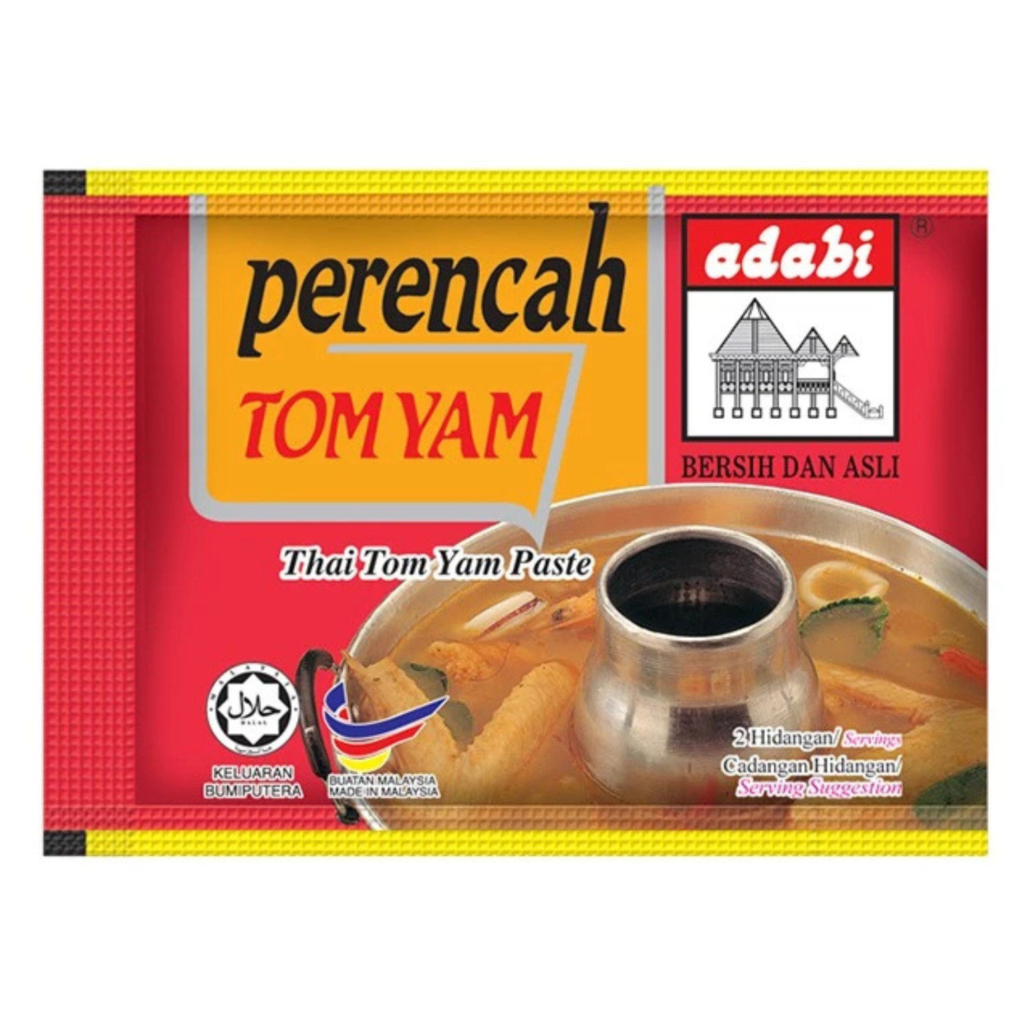 Adabi Tom Yam Paste 40g Thai Soup Mix Original Malaysia