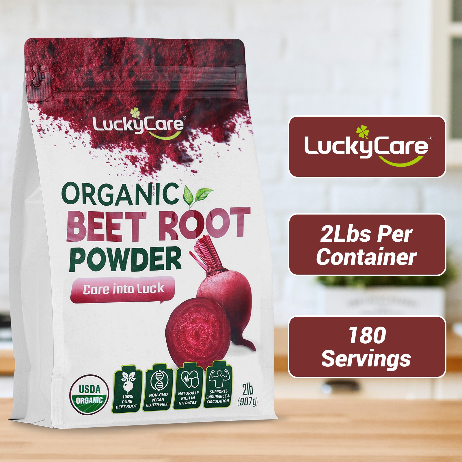 2LBS Organic Beet Root Powder Non-GMO Nitric Oxide Superfood Supplement