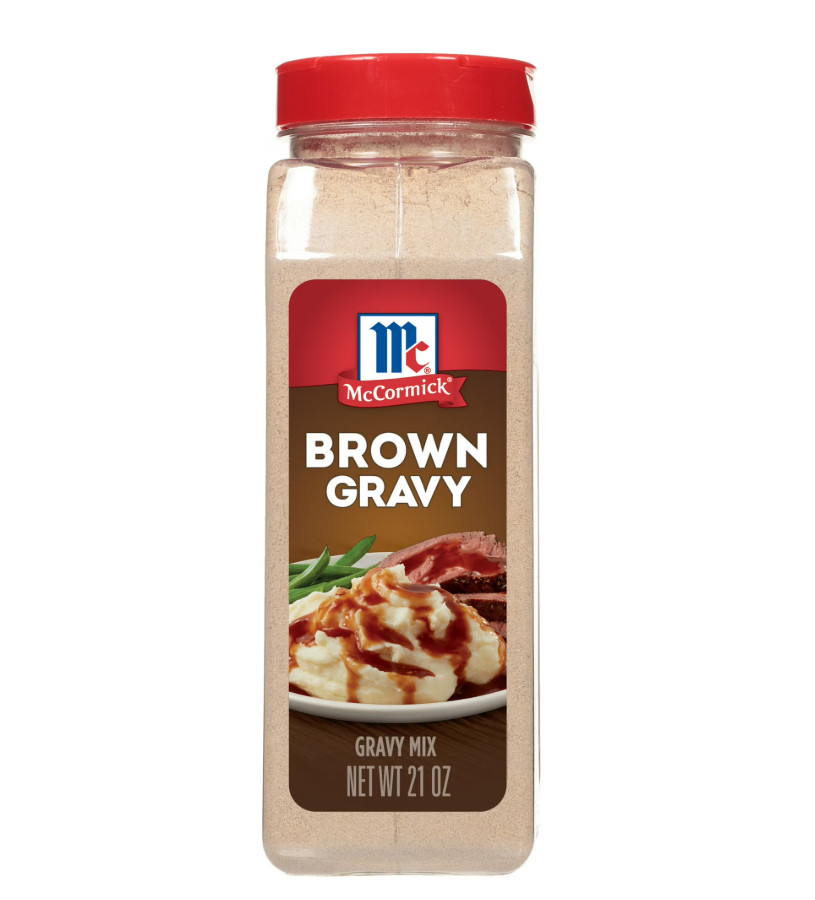 McCormick No Artificial Flavors Brown Gravy Seasoning Mix Bottle, 21.0 oz Bottle