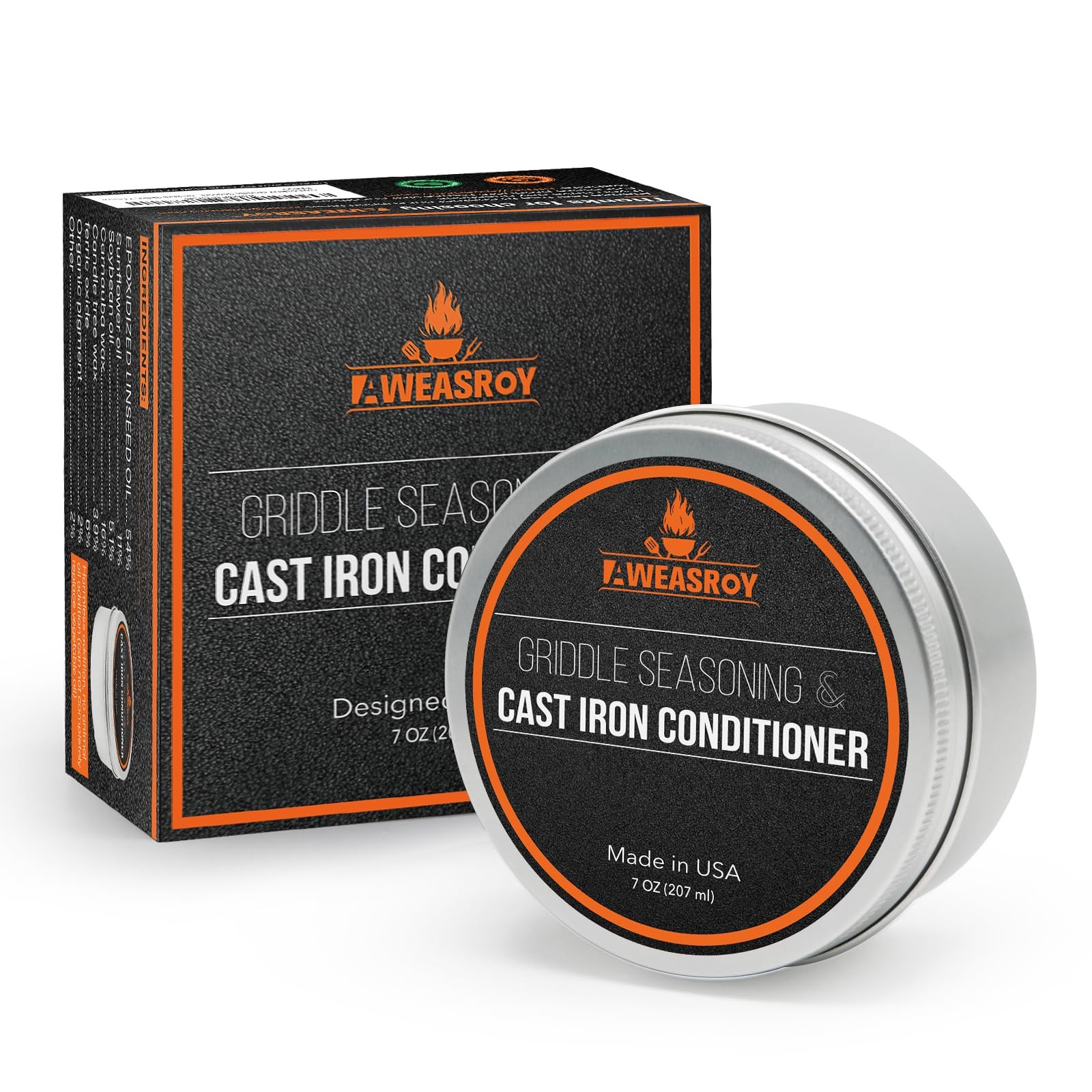 Griddle Seasoning for Blackstone and Cast Iron and Carbon Steel Seasoning, Ma…