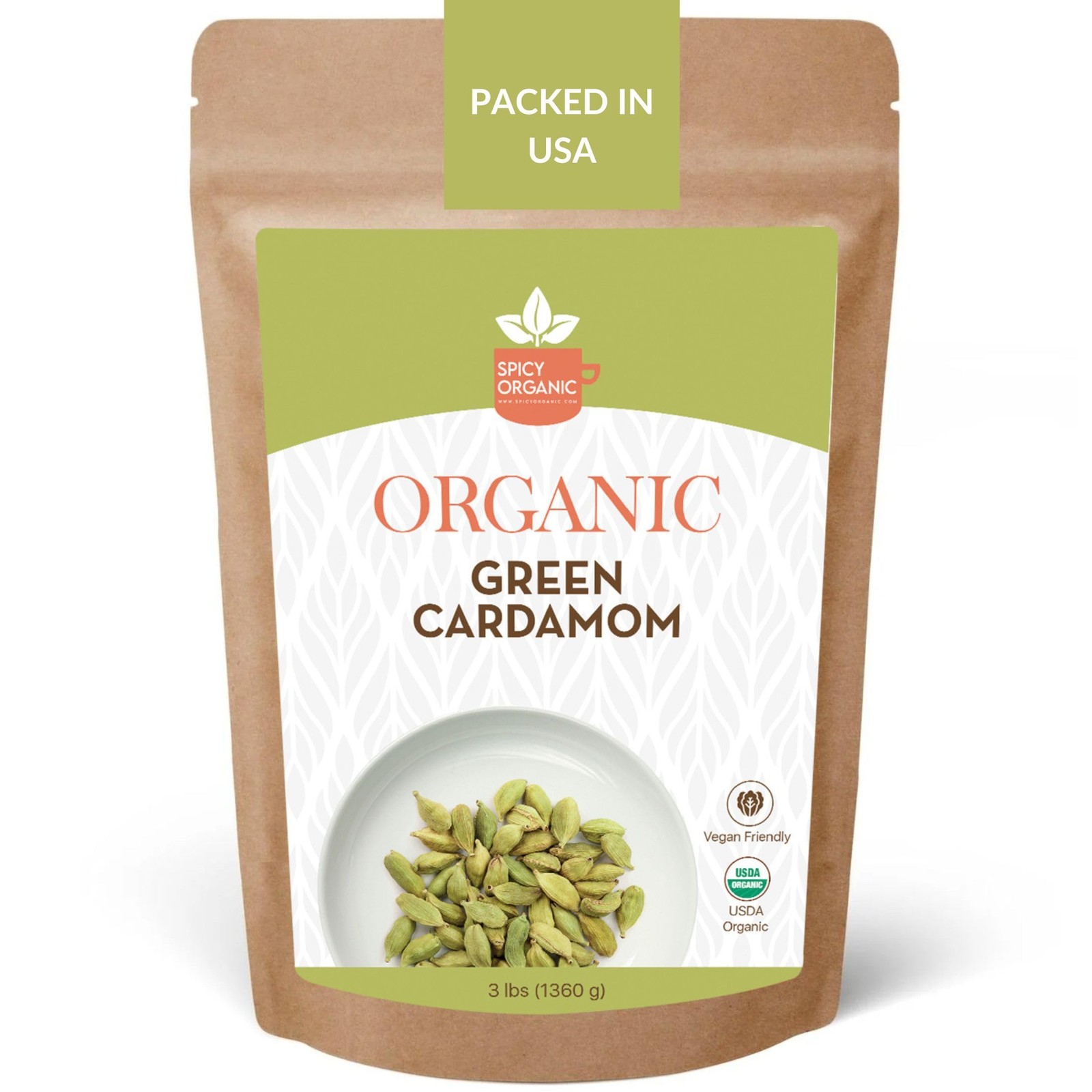 Green Cardamom Pods – 3 lb – Whole Cardamon Seeds for Authentic Spice Flavor,…