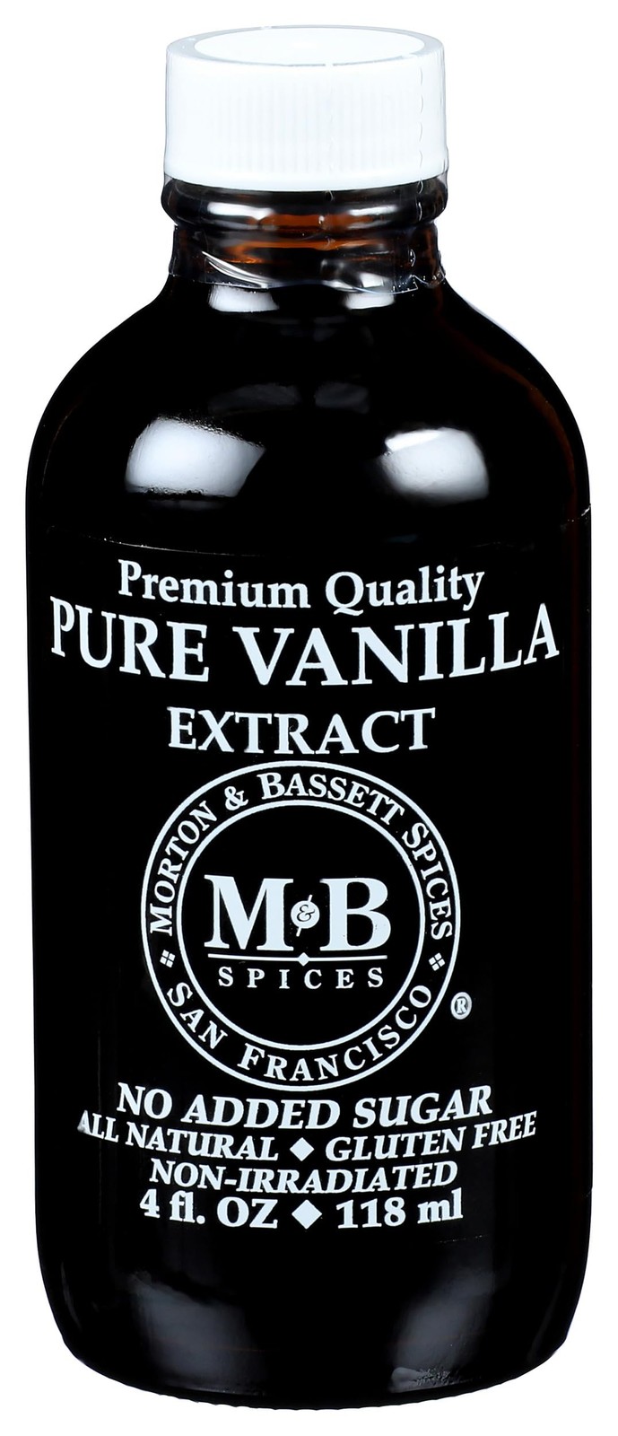 Pure Vanilla Extract, 4 fl oz – No Artificial Additives, Non-GMO, Rich & Smoo…