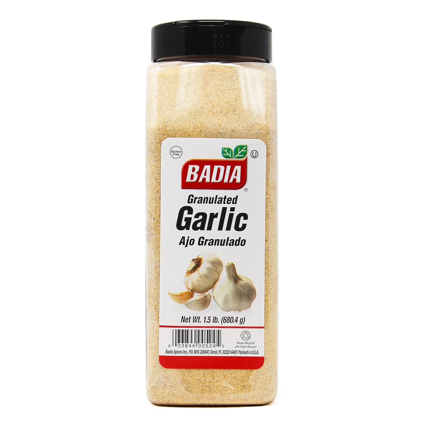 Badia Granulated Garlic Seasoning, Fine Ground Garlic Spice, 1.5 Lb