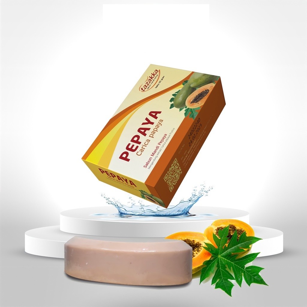 Papaya Body Soap Bar 90g herbal exfoliating brightening aroma ritual