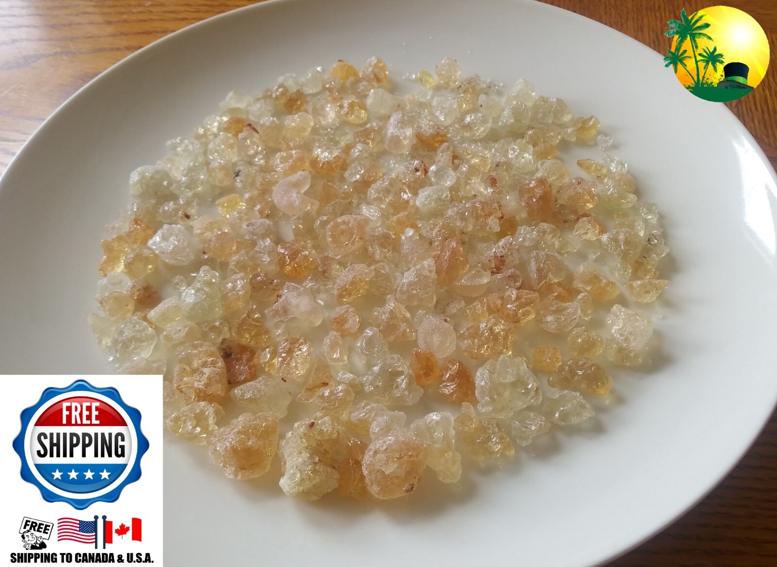 100% Natural Gum Arabic (Acacia Gum/Char Gundh) * 5lbs Bulk Bag *