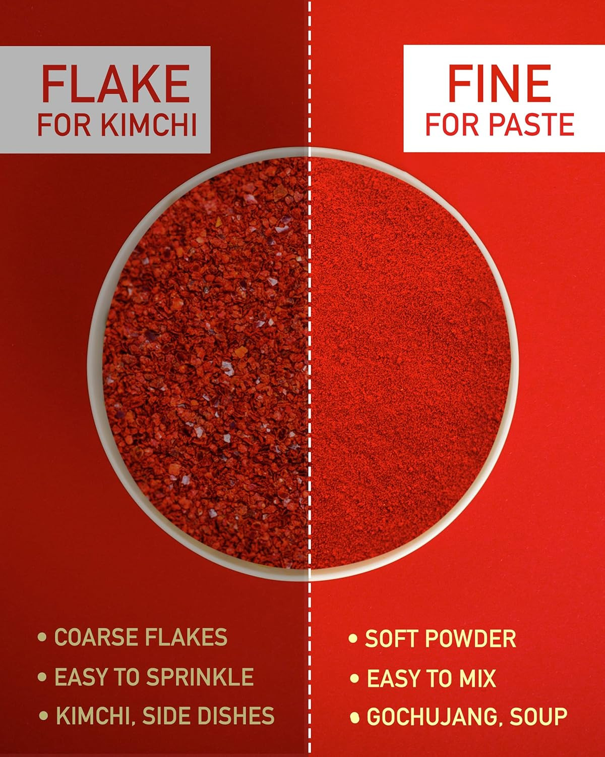 Korean Gochugaru Chili Powder Fine Red Pepper For Paste MSG Free 1 lb