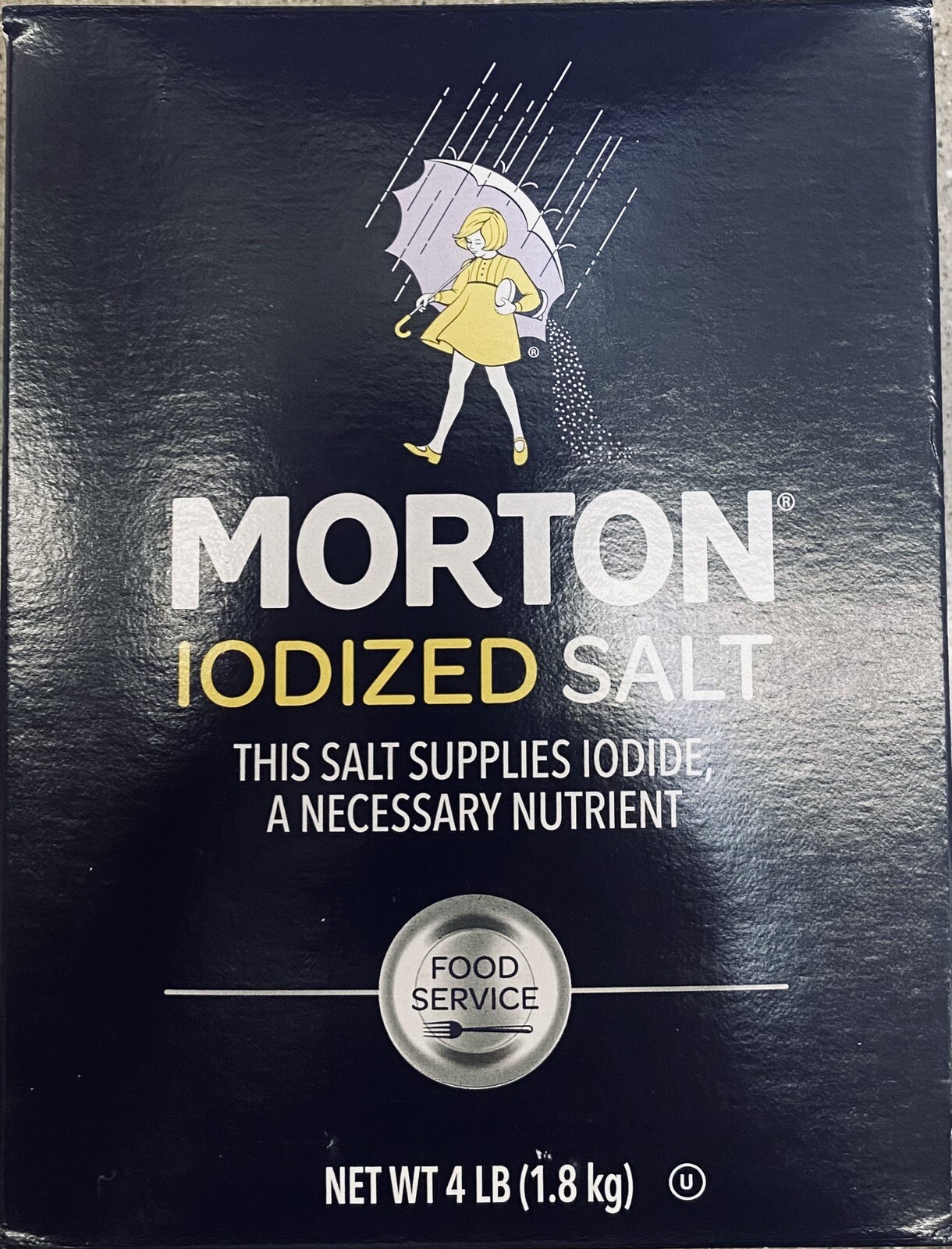MORTON IODIZED Table Food Restaurant SALT 4 Lb Box – FREE SHIP