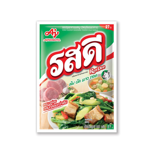 Rosdee Powder Food Spicy Seasoning Ajinomoto Thai Cooking Pork Flavor 155 g.