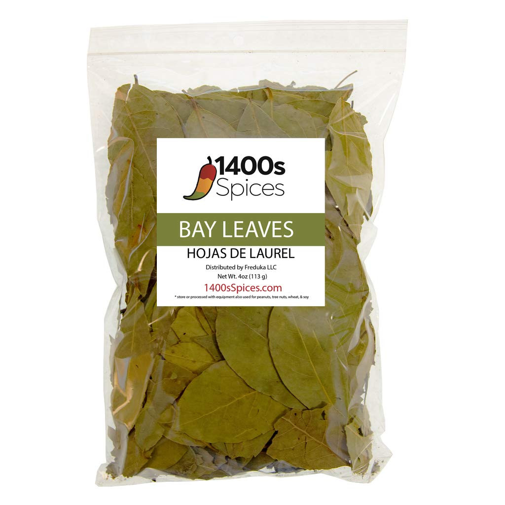 4oz Bay Leaves Semi Selected (whole and broken leaves), Hojas de Laurel,…