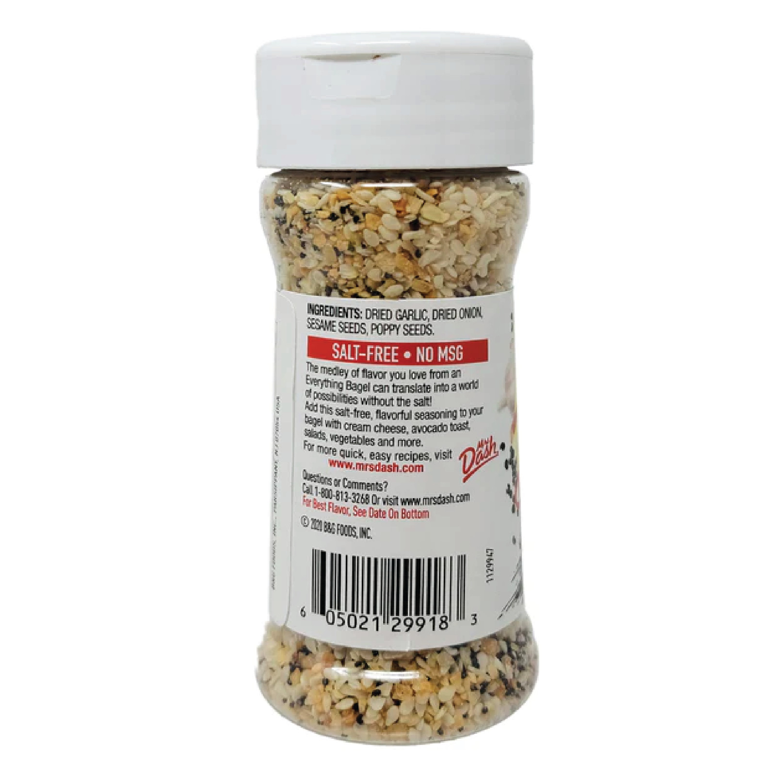 4x Shakers Mrs Dash Everything But The Salt Seasoning Blend | 2.6oz | Salt Free