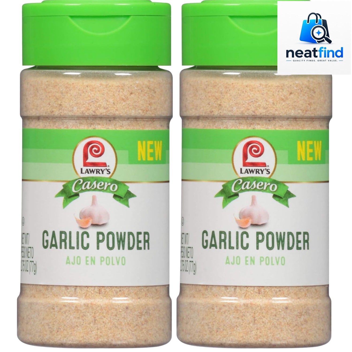 Garlic Powder, 2.75 oz Pack of 2