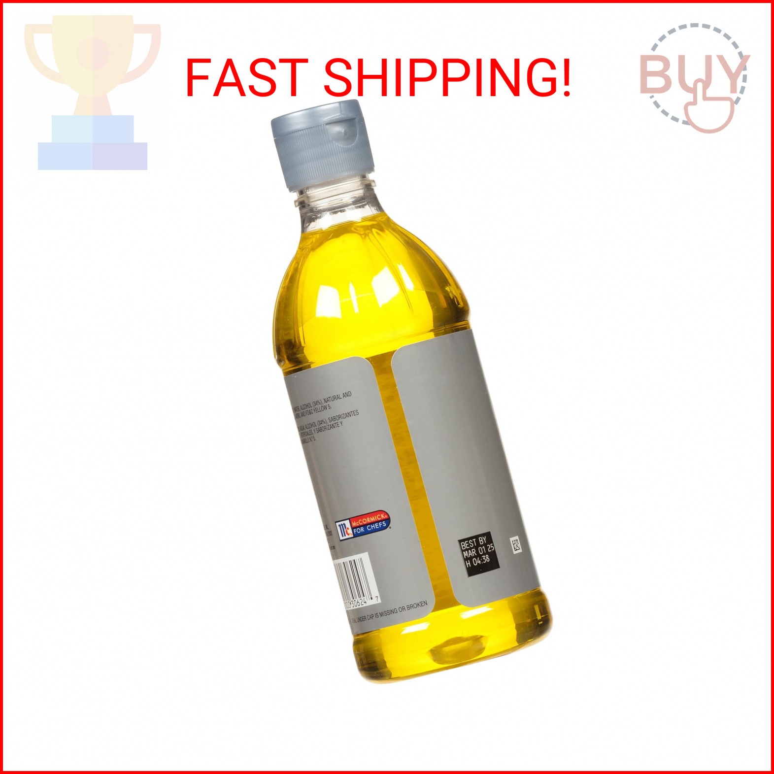 McCormick Culinary Imitation Banana Extract, 16 fl oz – One 16 Fluid Ounce Bottl