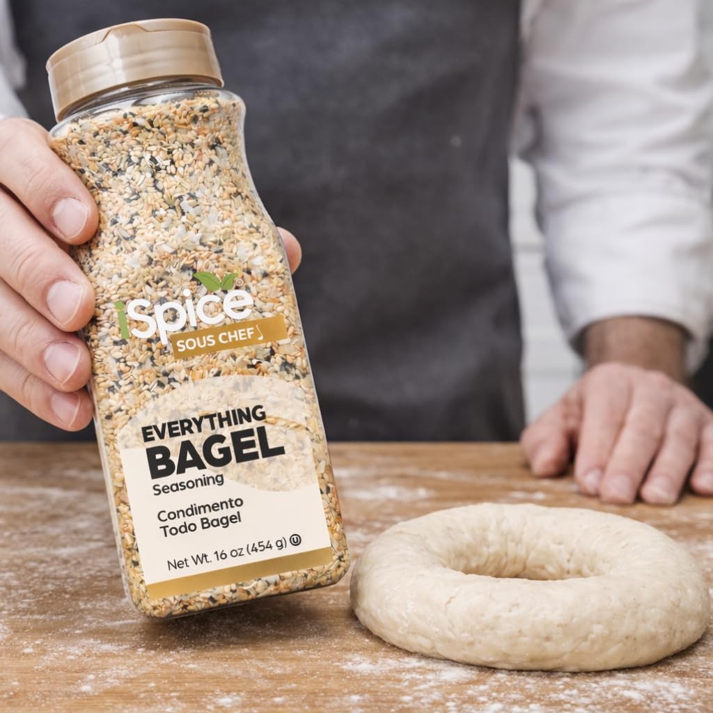iSpice Blend | Bagel Topping Seasoning | 16 oz | Bulk Size | Mixed Spices &…