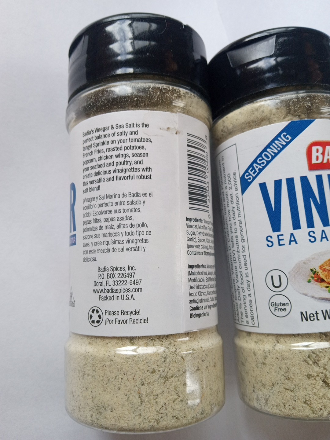 Badia Vinegar & Sea Salt Seasoning Gluten Free 2.75oz (Pack of 2)