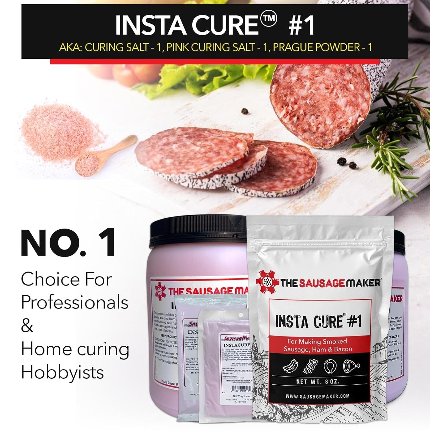 1 Lb Insta Cure #1 Curing Salt – Achieve Gourmet Flavors & Safe Cured Meats