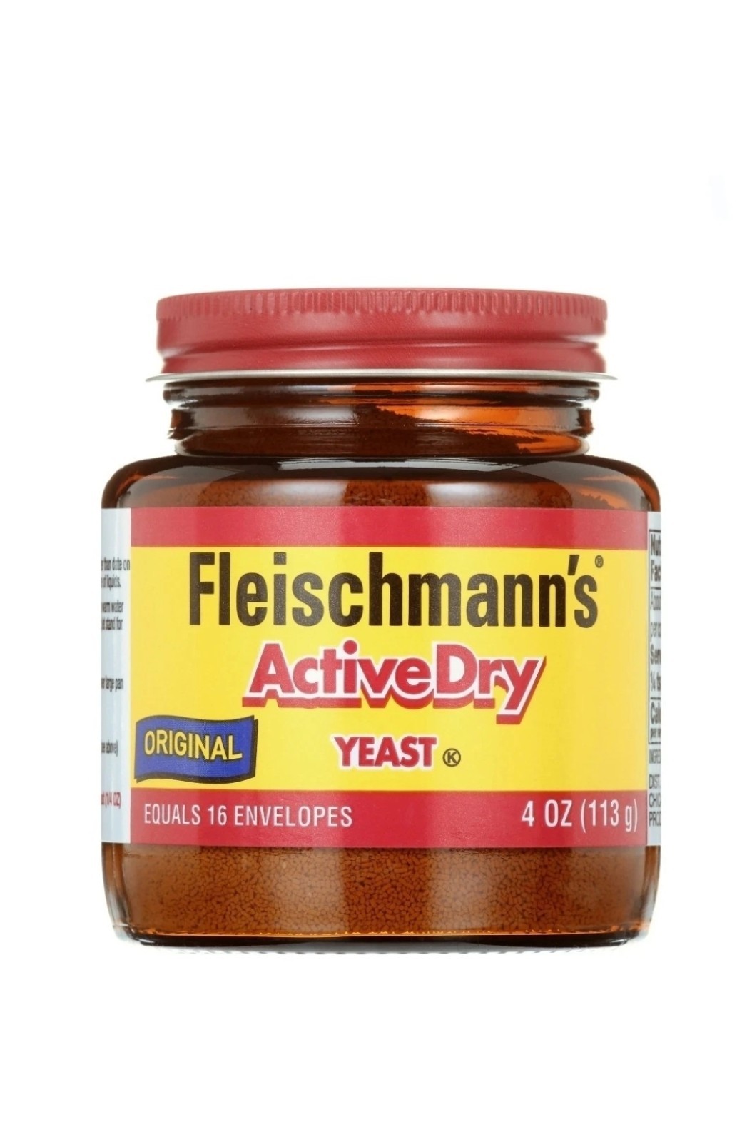 FLEISCHMANNS Activedry INSTANT YEAST One 4-Oz Jar LEVADURA ORIGINAL
