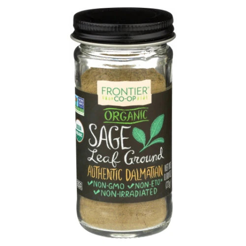 Organic Sage Leaf Spice 0.8 Oz By Frontier Herb
