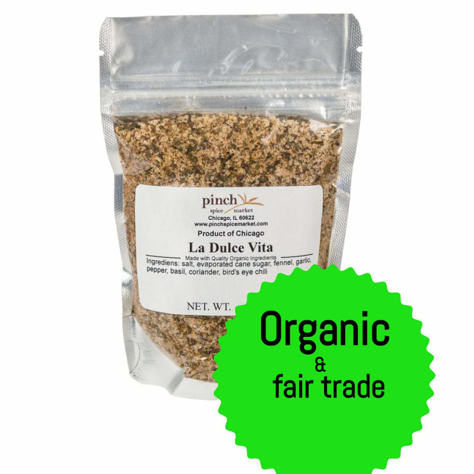 Organic Spicy Italian Seasoning, “La Dulce Vita”