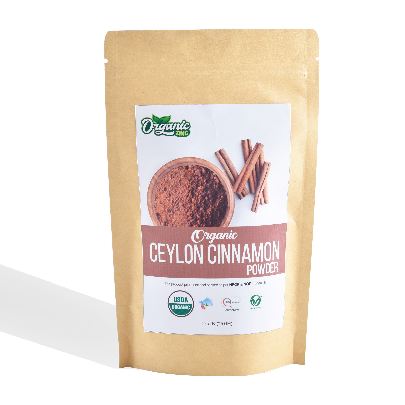 Organic Zing Cinnamon Powder 100% Pure & Natural Powder – {115g/4oz – 227g/8oz}
