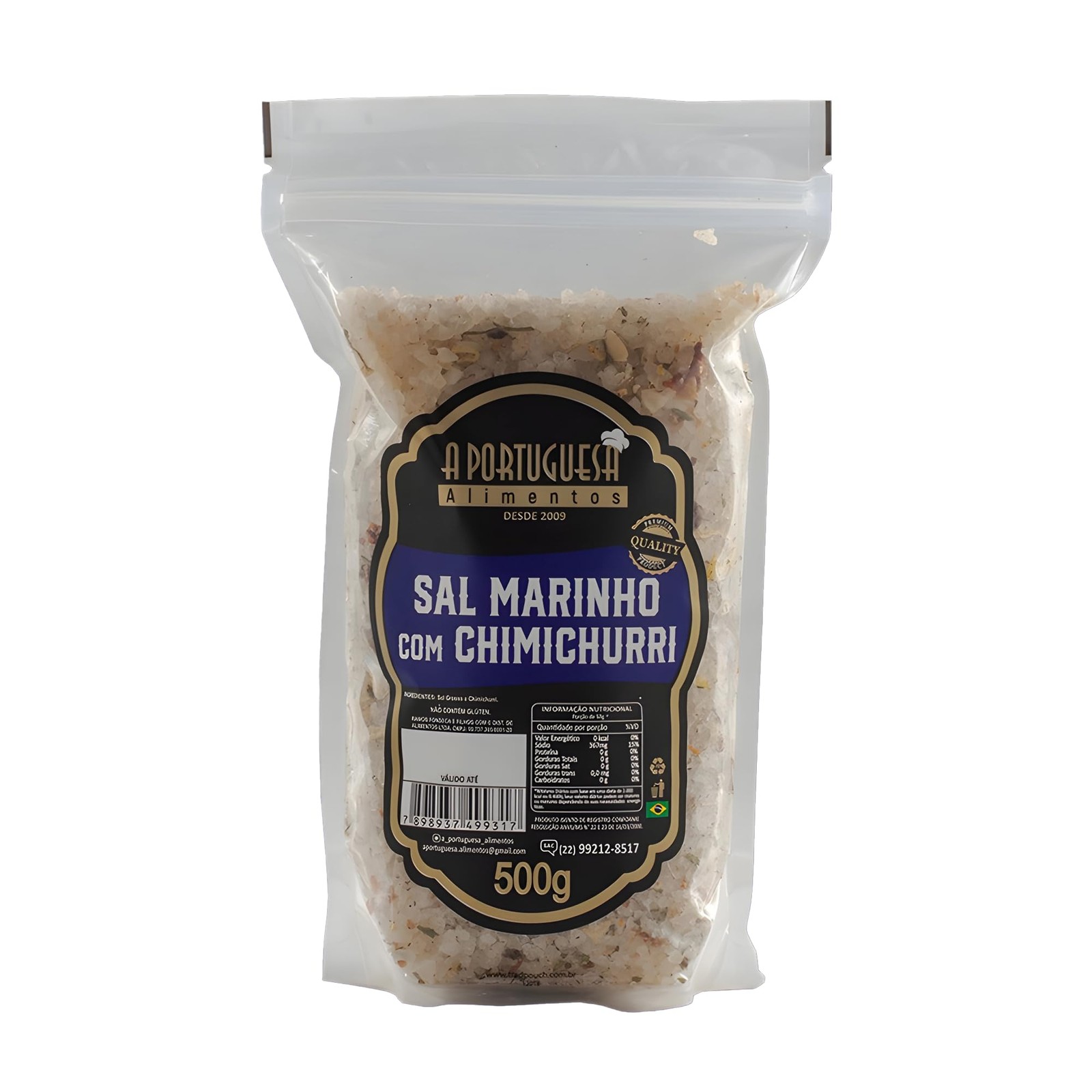 BR Corner | A Portuguesa Brazilian Seasoning Salt for BBQ 17.63oz | Tempero Sal