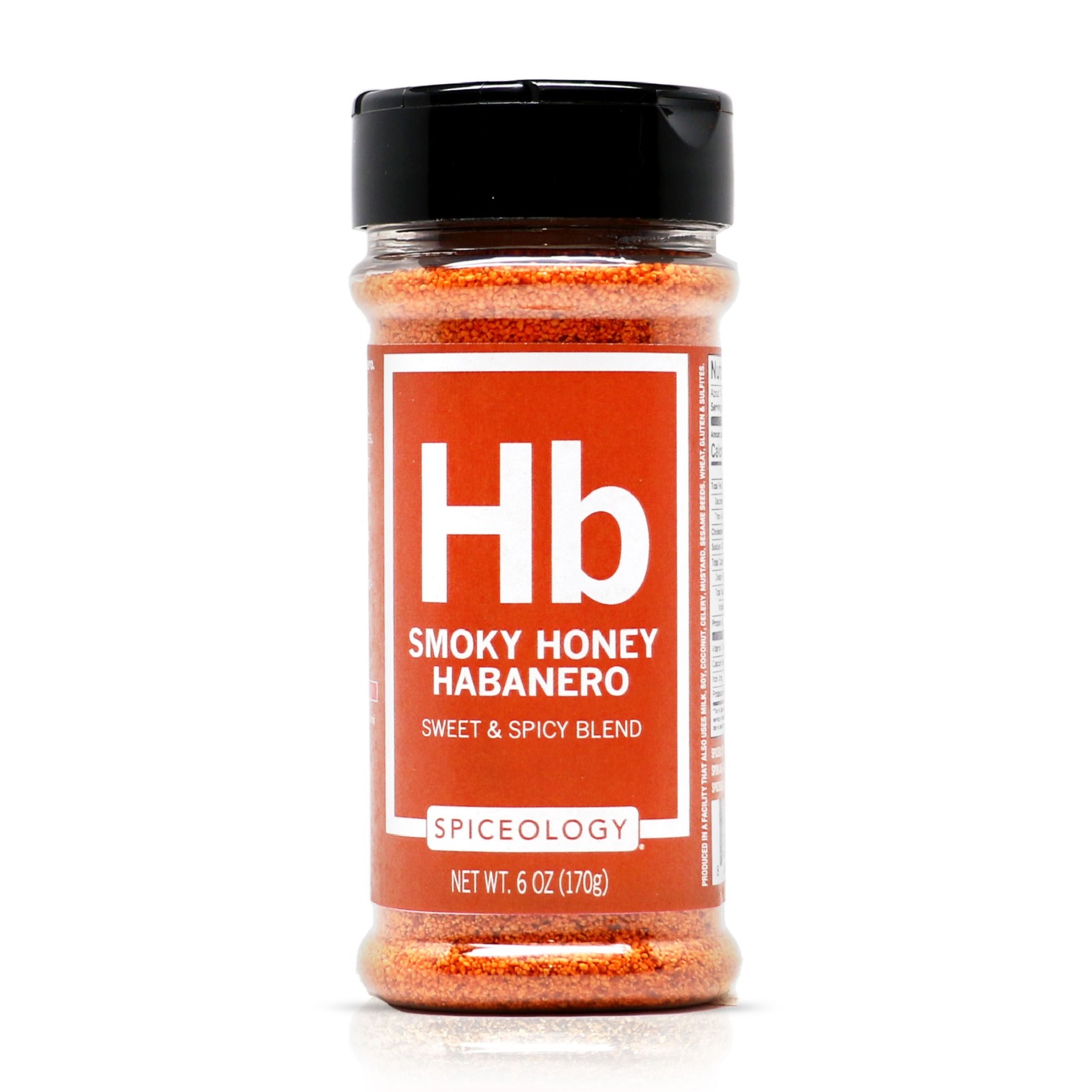 Spiceology Smoky Honey Habanero Blend, 6 oz BBQ Seasoning Bottle for Meats