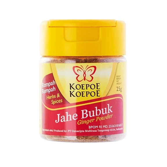 Koepoe Koepoe, Rempah Rempah, Jahe Bubuk, Ginger Powder, 25g (Pack of 1)