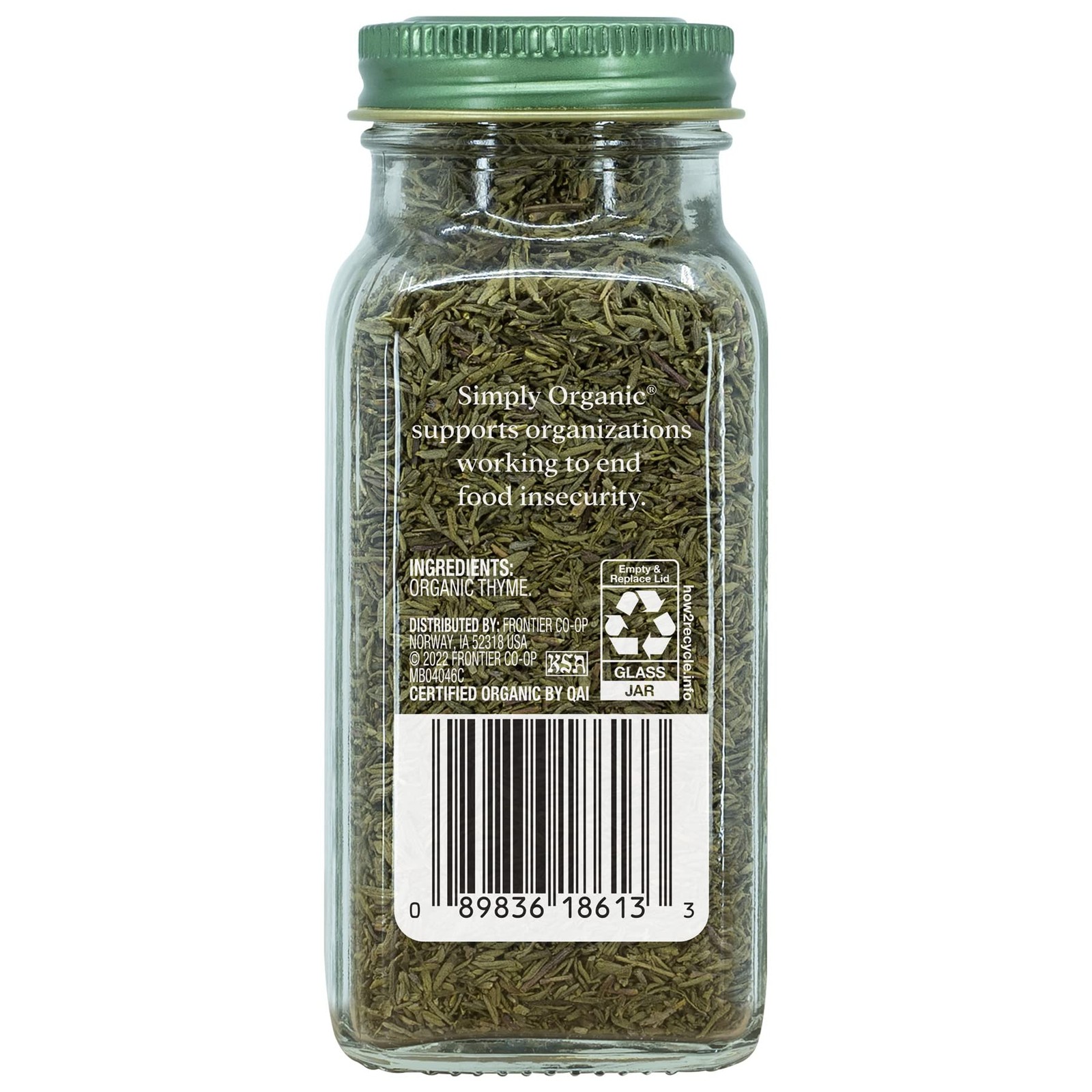 Simply Organic Whole Thyme Leaf, Certified Organic | 0.78 oz | Pack of 4 | Th…