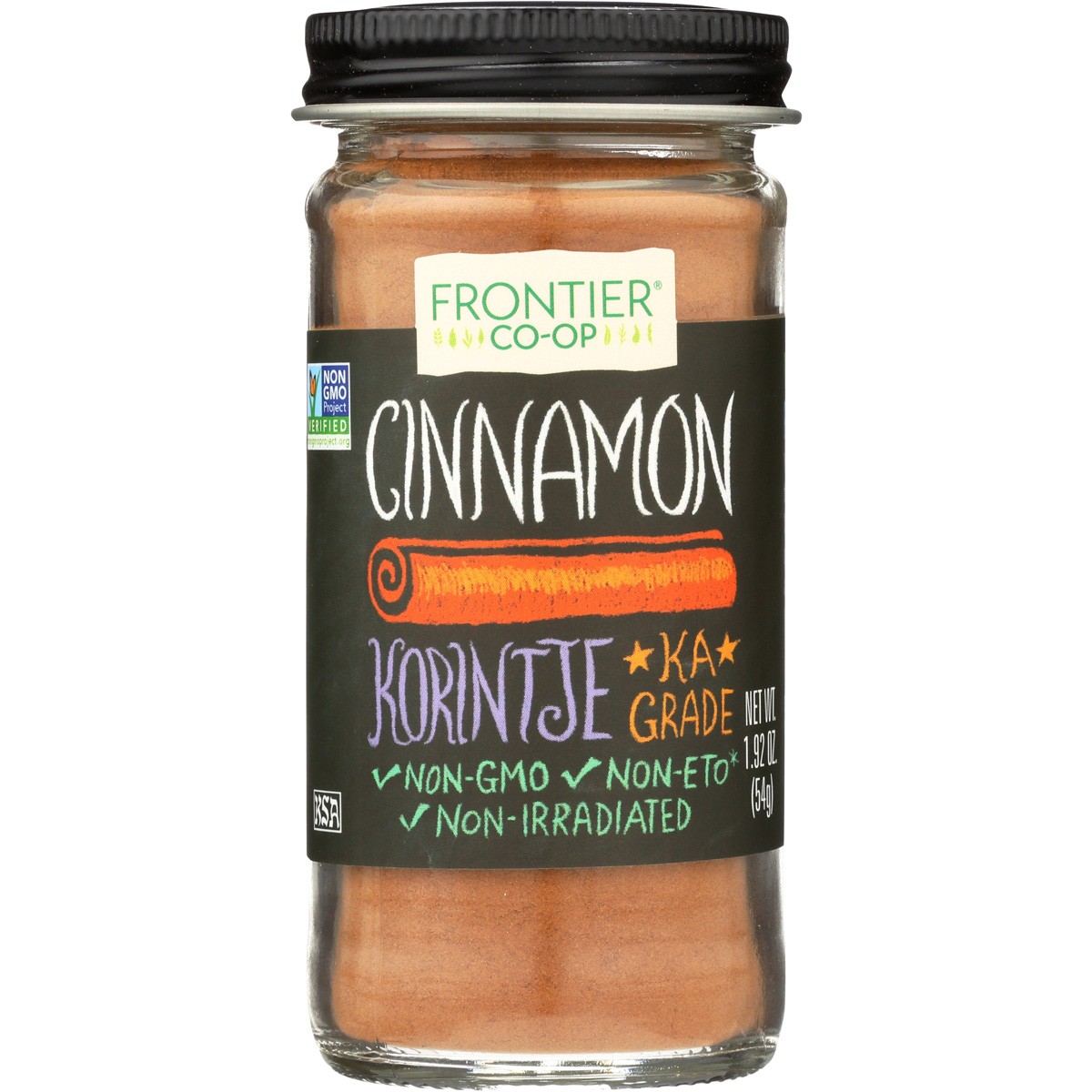 Frontier -Op Ground Korintje Cinnamon 1.92 Oz By Co-Op Spice 1 Pack