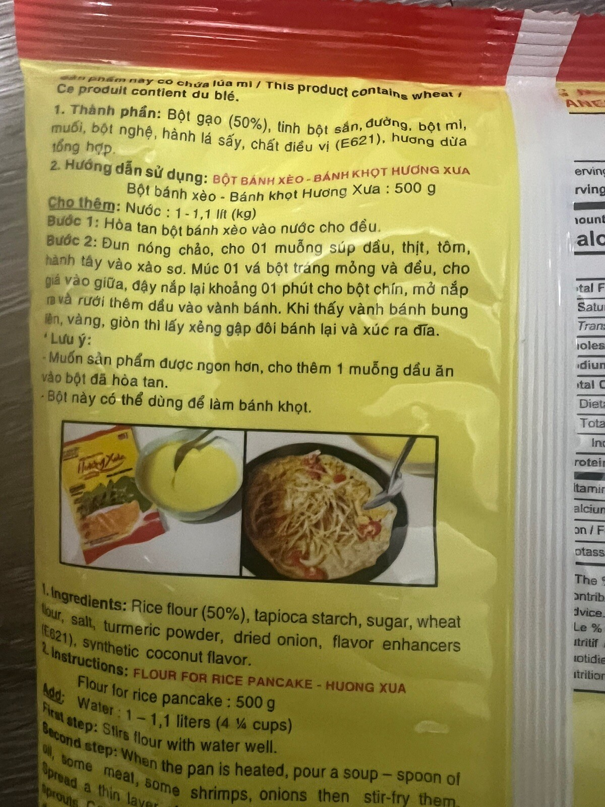 Mikko Ready Mix Flour for Rice Pancake 17.63 Oz – Bot Banh Xeo Huong Xua 500g