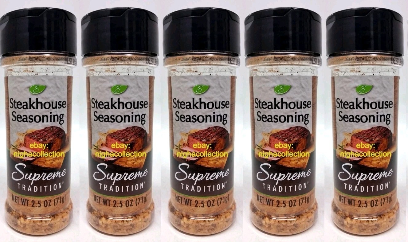 ( LOT 5 ) Steakhouse Seasoning 2.5 oz Each BB: 11/2026 New SEALED