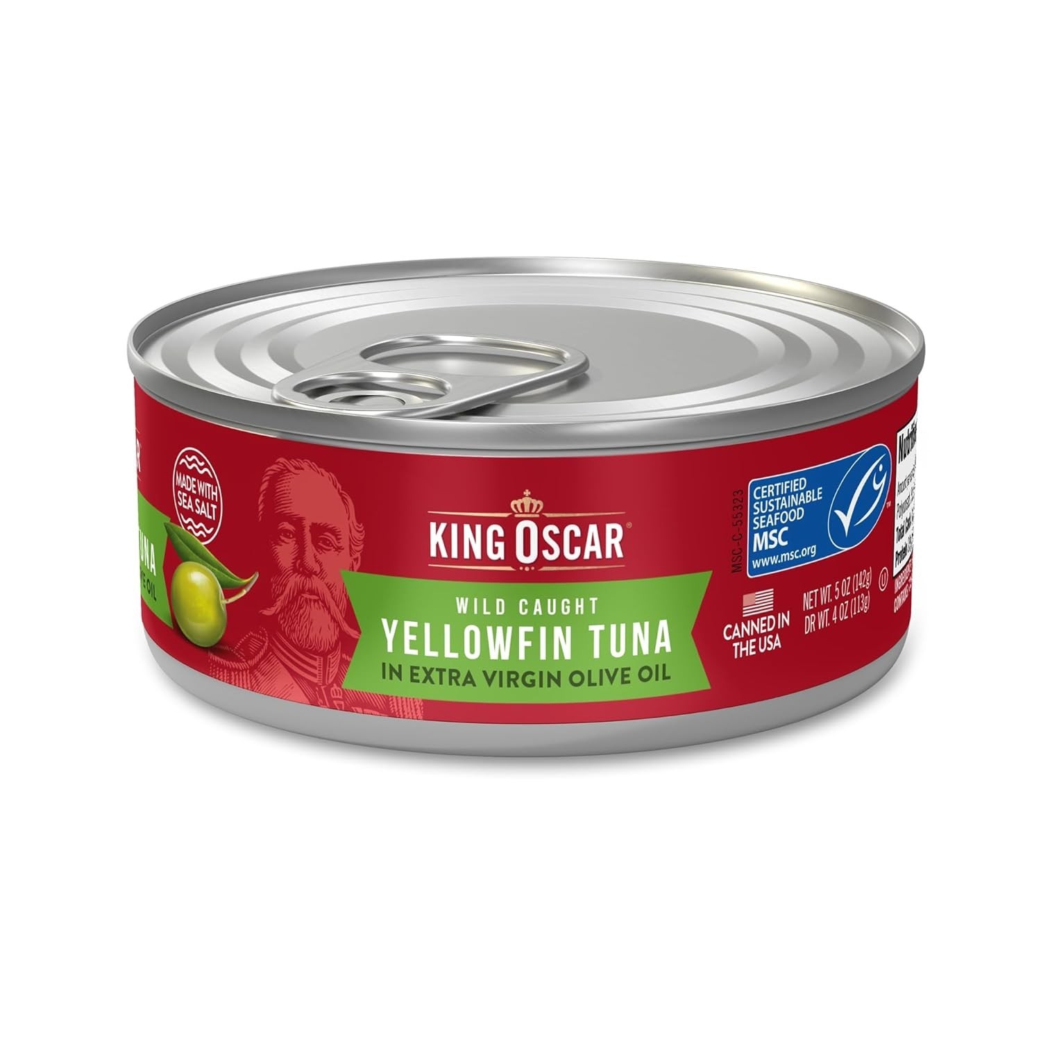 Yellowfin Tuna in Extra Virgin Olive Oil, 5 Ounce Cans (Pack of 6), Wild Caught