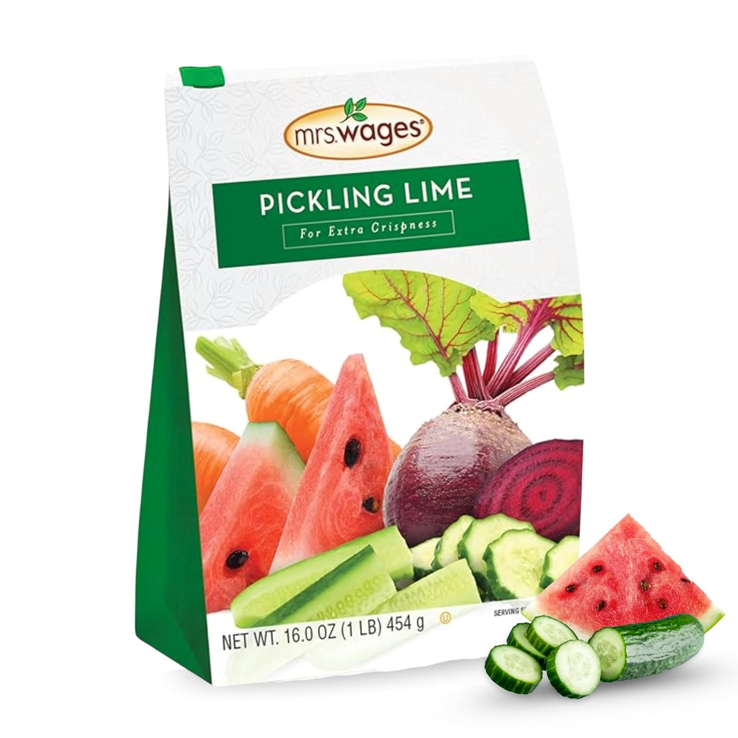 Mrs. Wages Pickling Lime, Easy-To-Make, Crispy Flavorful Pickles, Tasty Creation