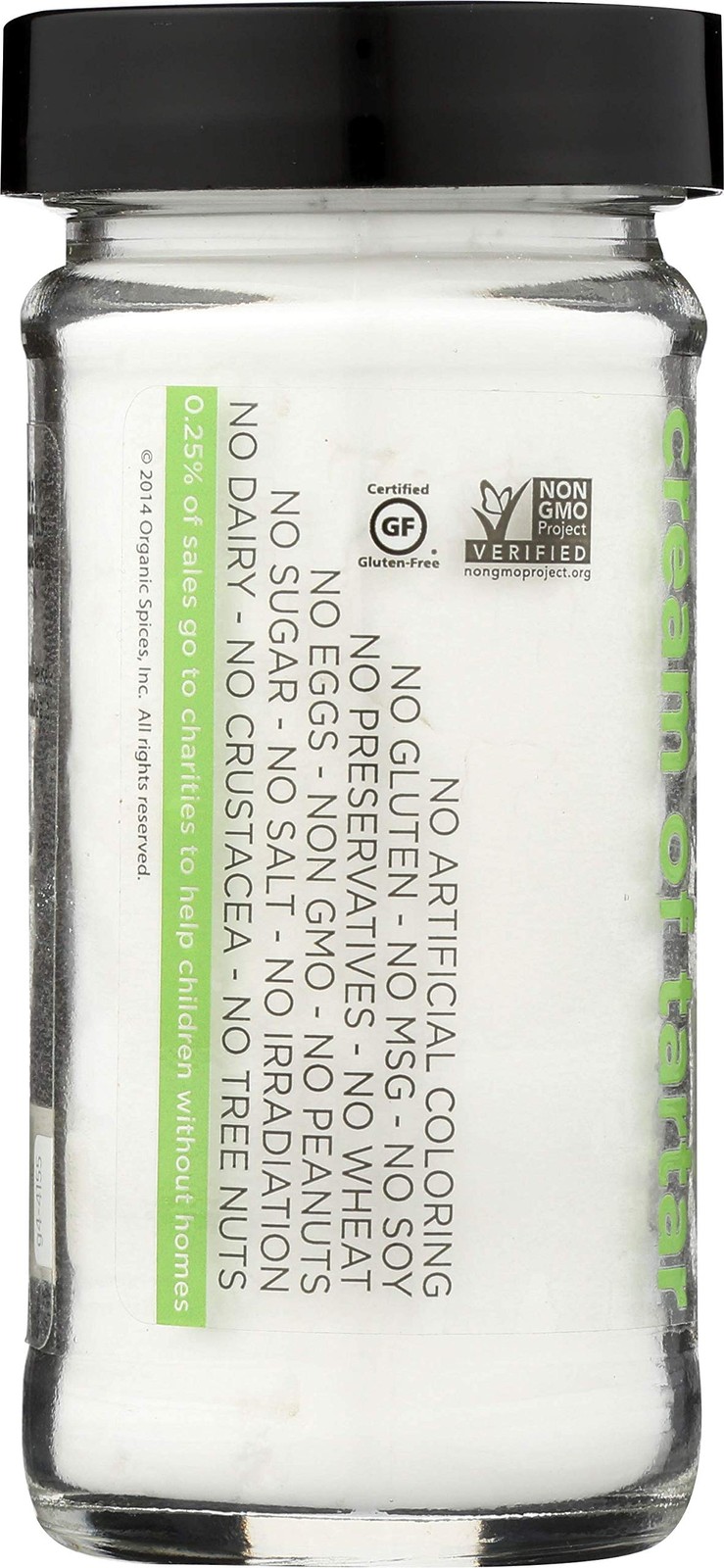 Cream Of Tartar 3 Oz Certified Gluten Free