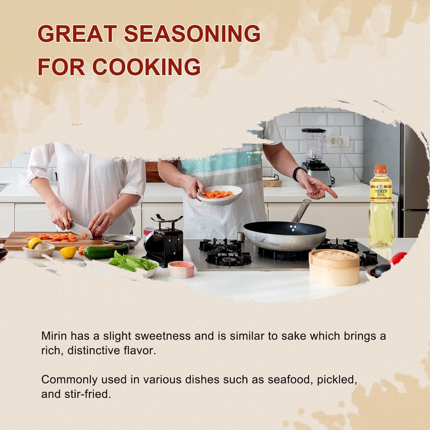 52USA Mirin Cooking Wine, Authentic Japanese Seasoning 16.9 Fl Oz (Pack of 1)