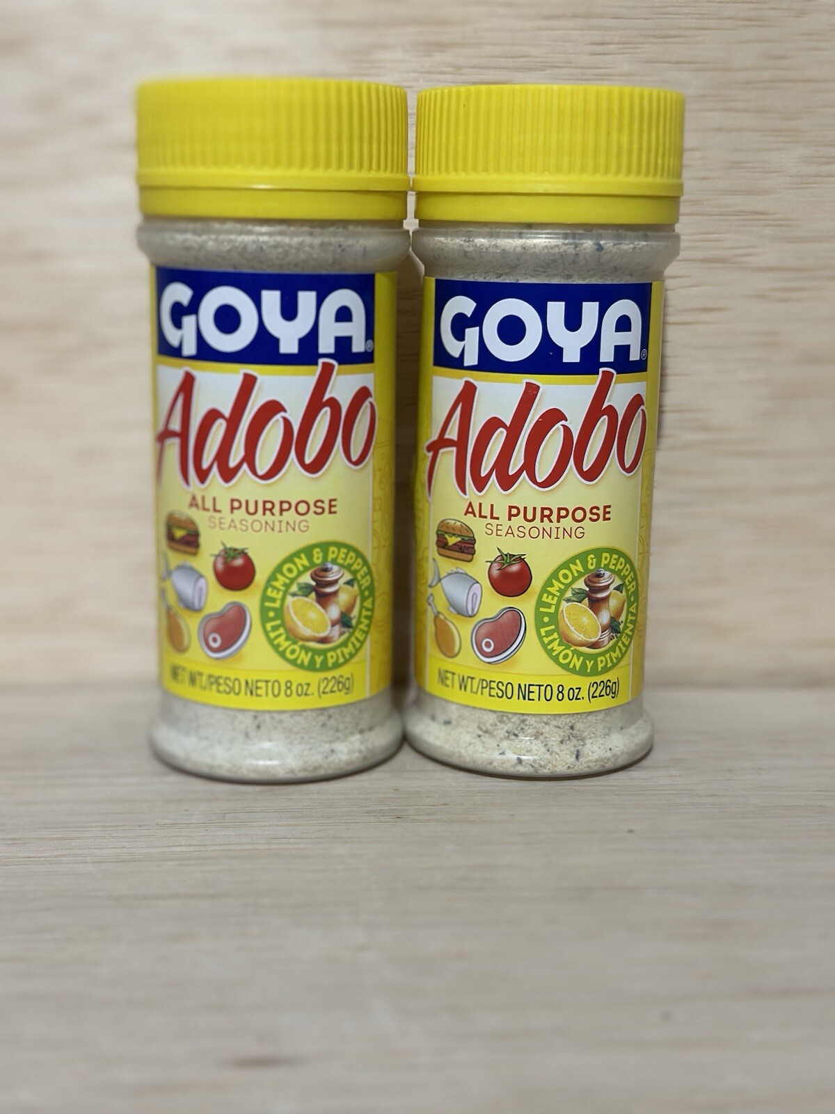 Lot 2-Goya Adobo All Purpose Seasoning Lemon & Pepper 8 oz – Exp 3/29