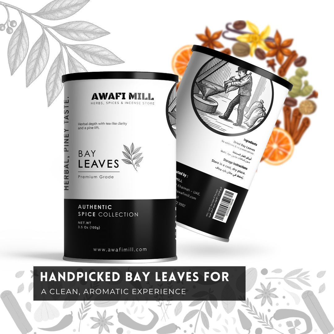 AWAFI MILL Dried Bay Leaf – Tej Patta – Akupatri – Cinnamomum Tamala – 100 g
