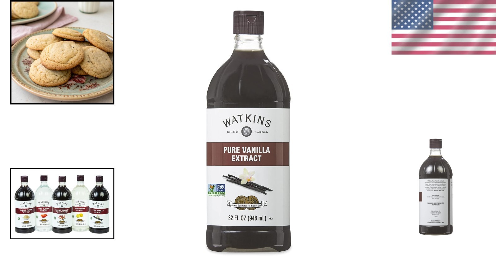 Pure Vanilla Extract – Non-GMO, Kosher, 32oz