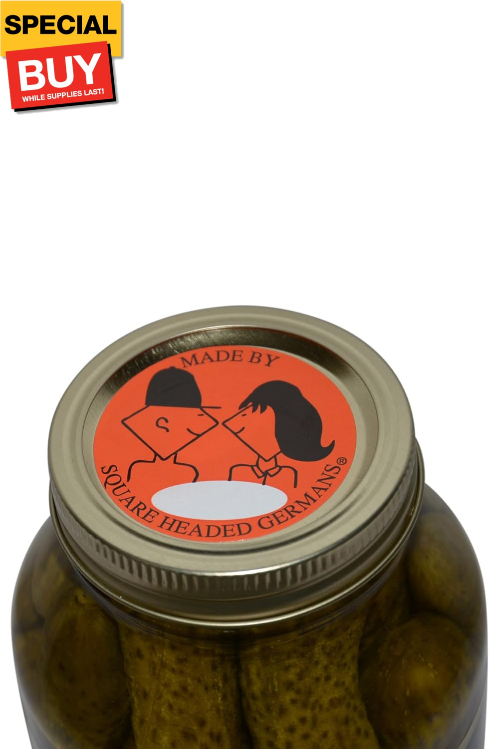 Texas Hill Country Hot Garlic Dill Pickles 32 oz