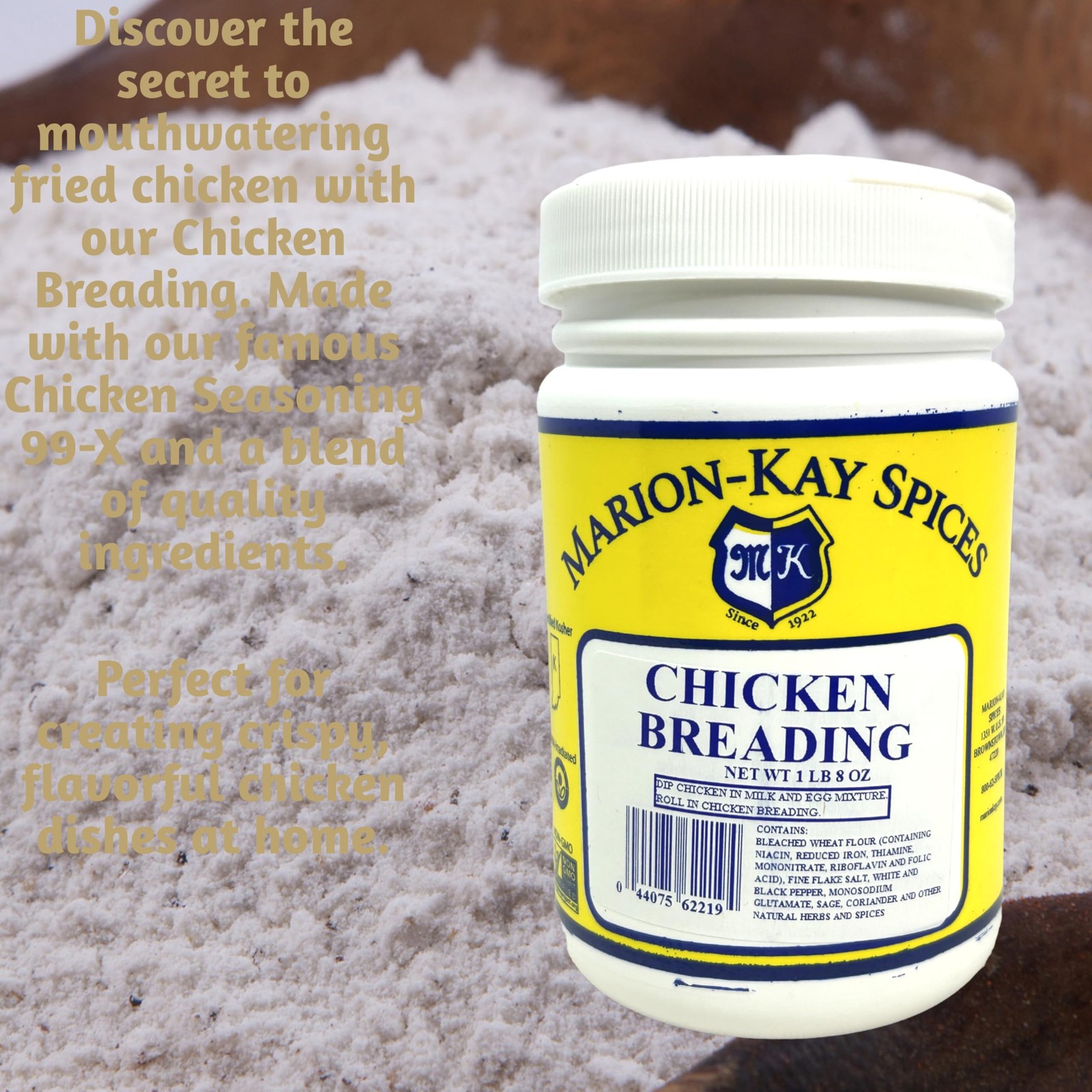 Chicken Breading Mix, Kosher, Non-GMO, 24 Oz – Perfect for Crispy Coating