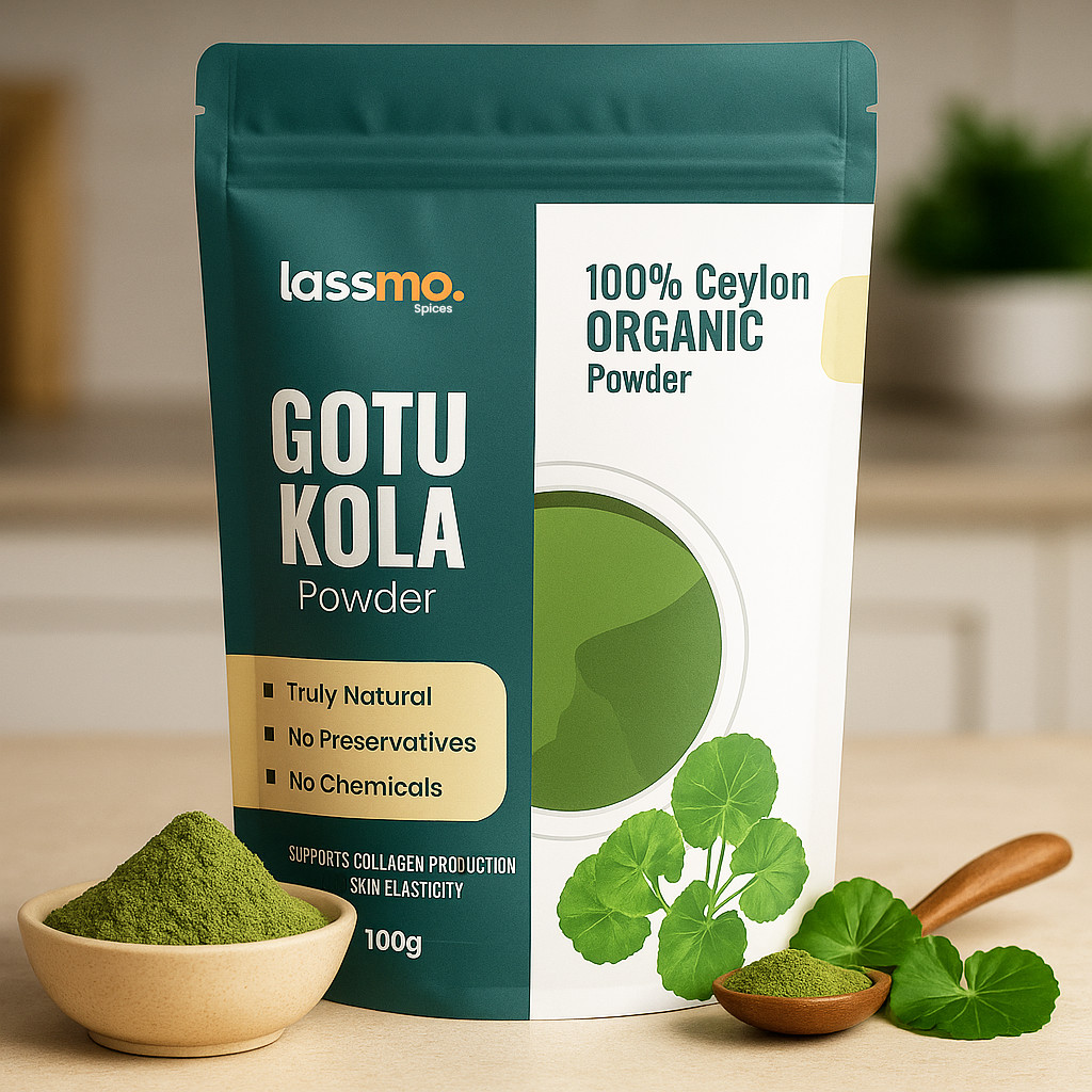 Ceylon Gotu Kola Powder Centella Asiatica Herbal Tea Brain Memory Ayurvedic