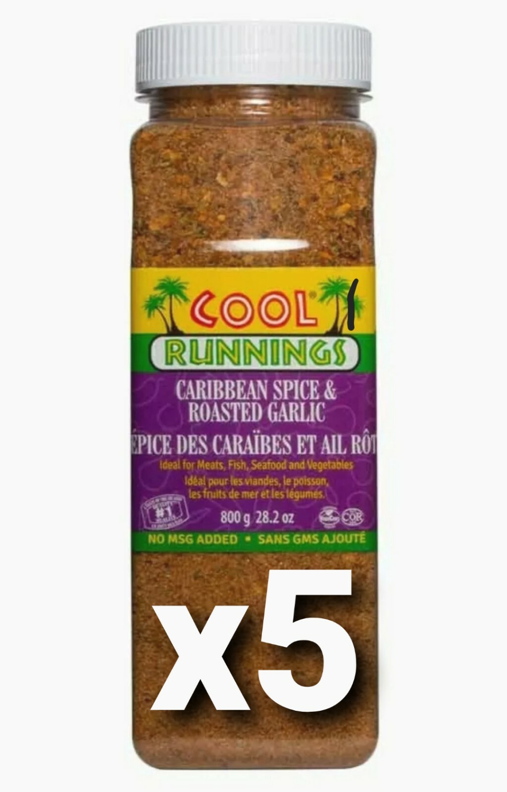 x5 Caribbean Spice & Roasted Garlic – Cool Runnings, 4000g / 4kg BULK WHOLESALE