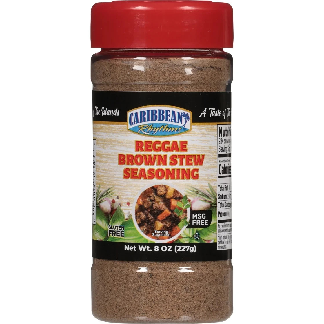 3 Pack Caribbean Rhythms Reggae Brown Stew Seasoning 8 oz Jamaican Spice Blend
