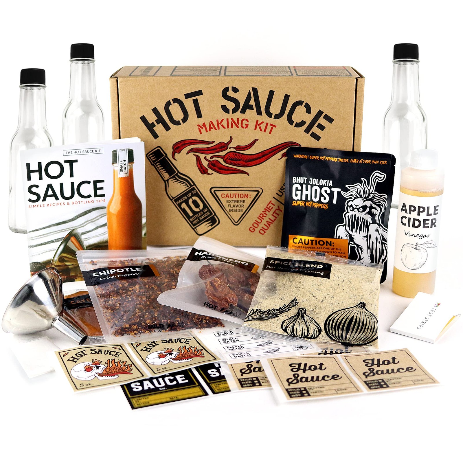 Deluxe Hot Sauce Making Kit, Ghost Pepper Edition, 36 Ounce (Pack of 1)