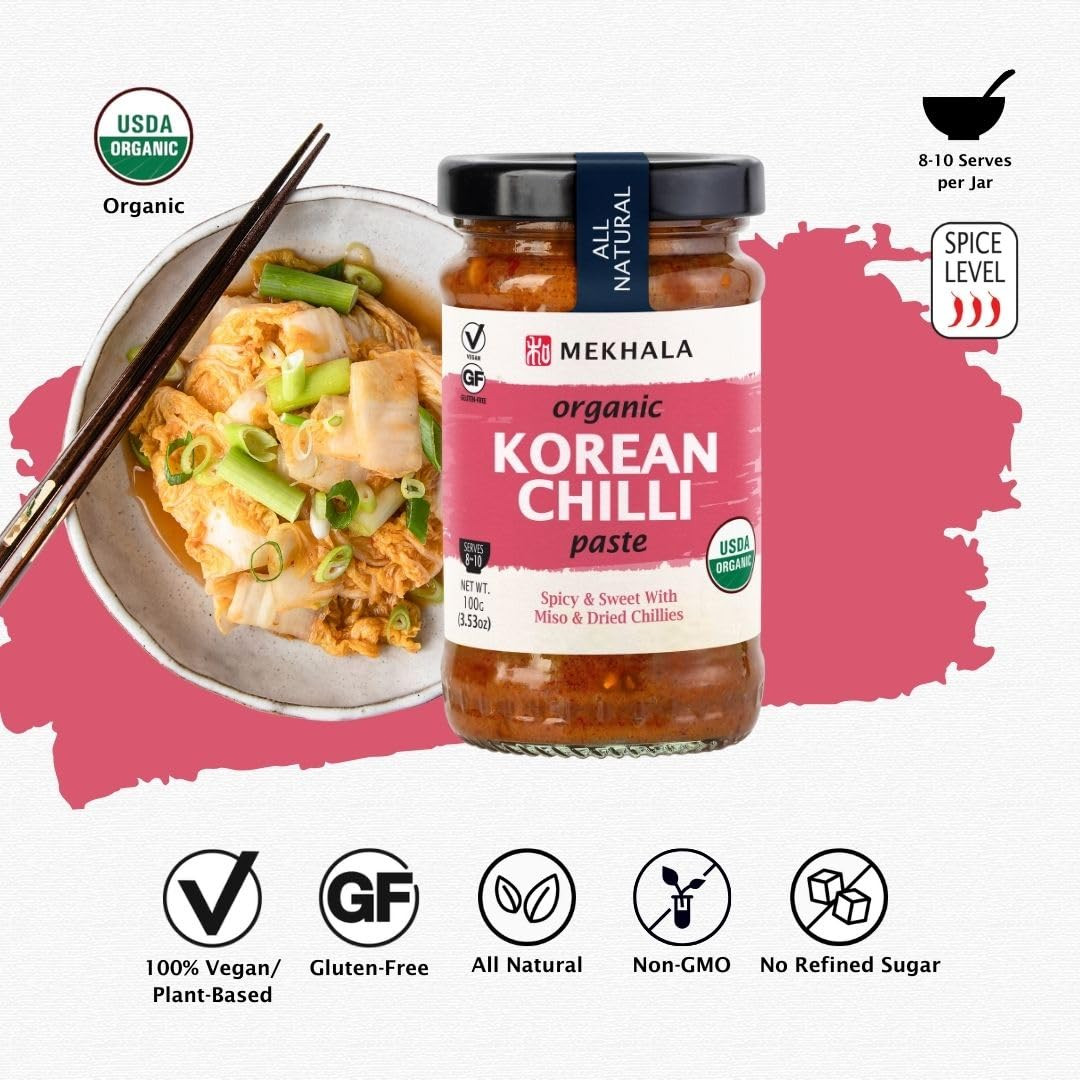 Organic Korean Chili Cooking Paste, Condiment, Stir Fry. VEGAN. GLUTEN-FREE. Ver