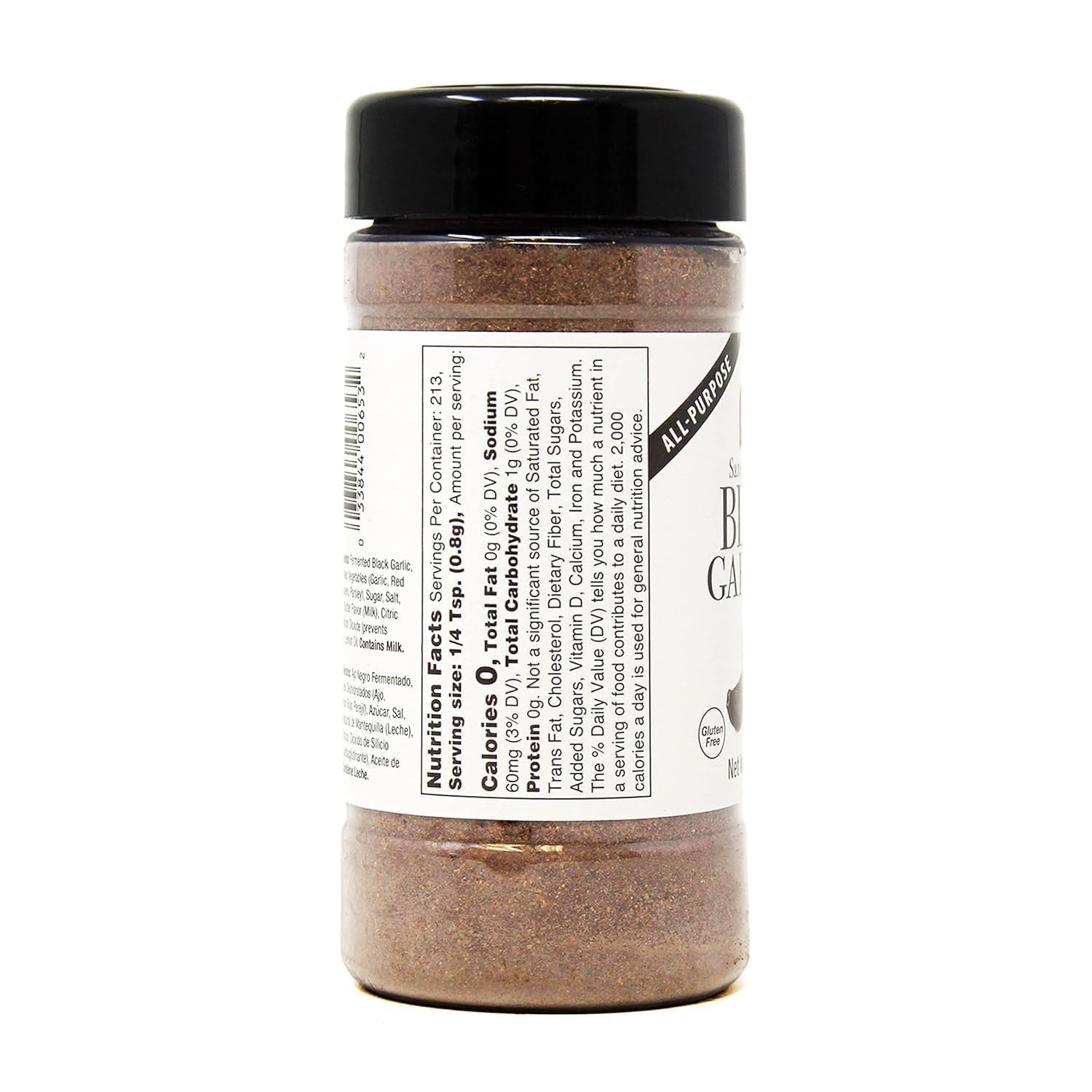 Black Garlic Seasoning, 6 oz – Rich, Savory & Umami Flavor for Meat, Seafood