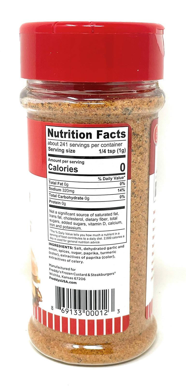 Freddy’s Famous Steakburger Fry Seasoning 1 Count Perfect for Burgers Fries More