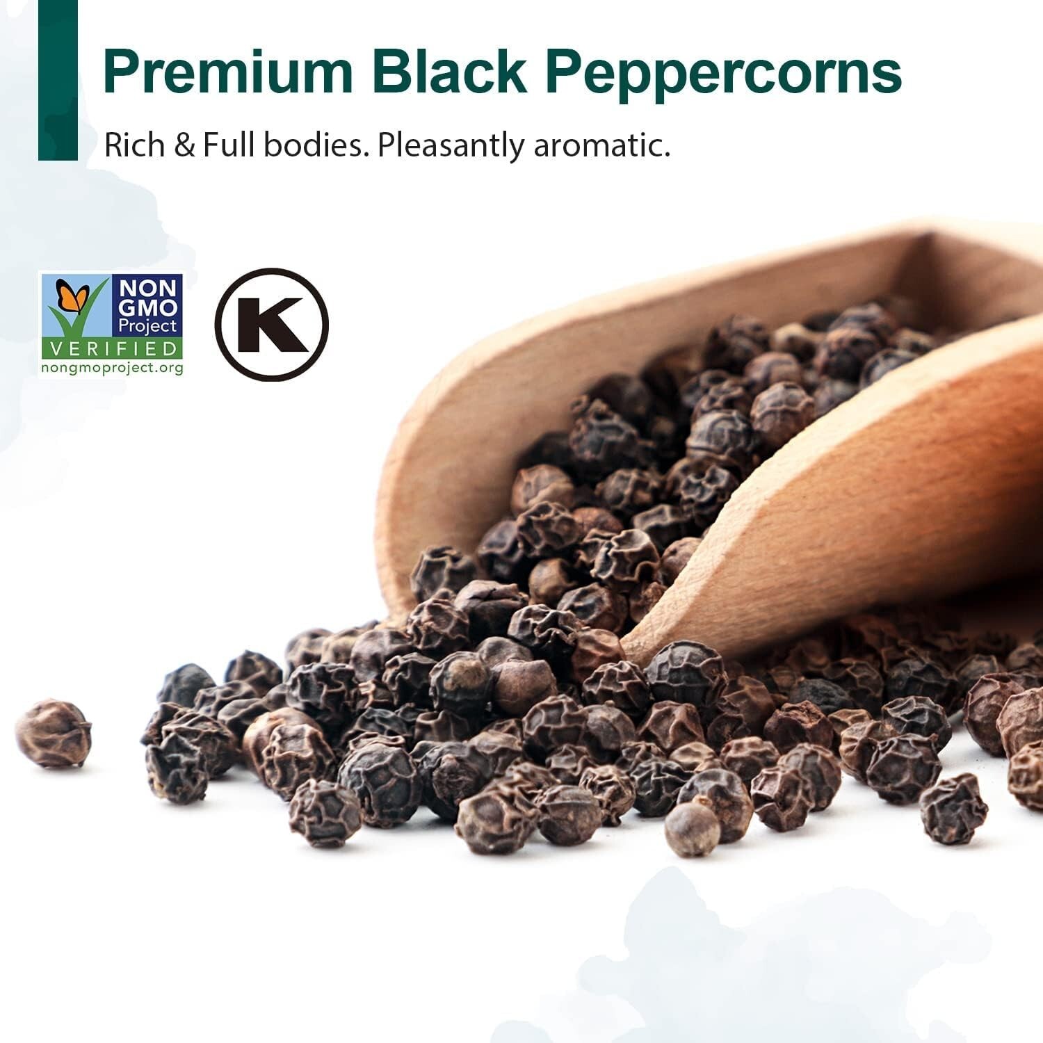 Hand-Selected Whole Black Peppercorns & Himalayan Pink Salt – Non-GMO Verified