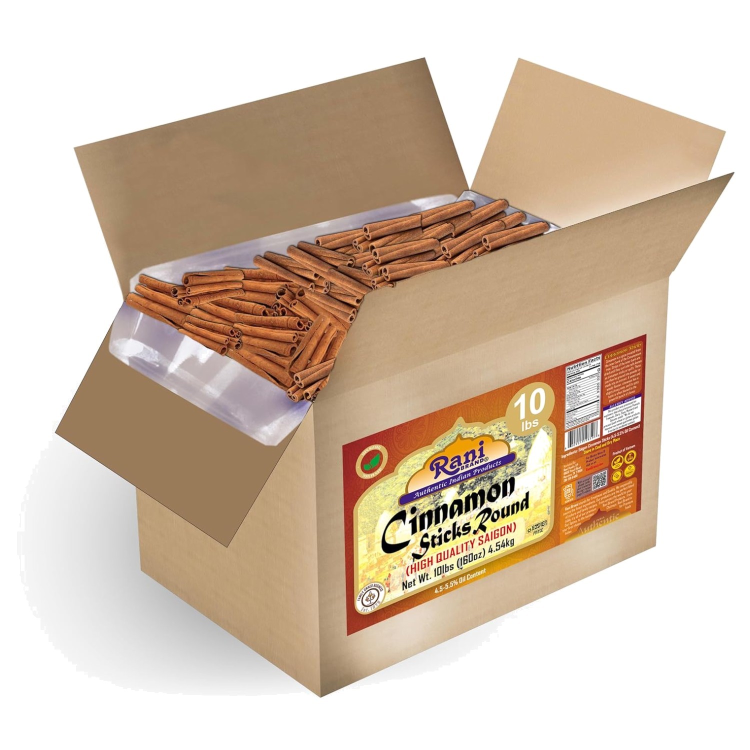 Rani Cassia Cinnamon Sticks 160oz – Perfect for Baking